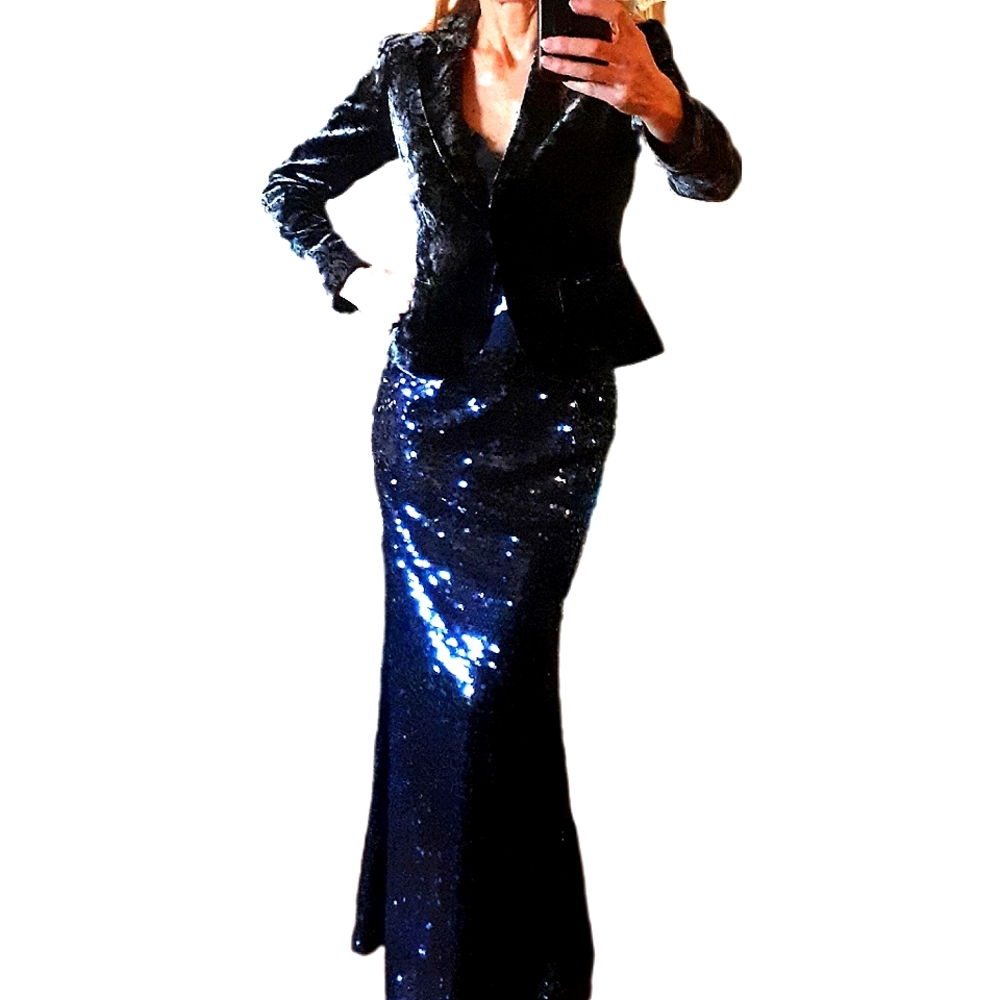 Tahari velvet blazer jacket